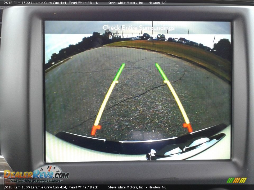 2018 Ram 1500 Laramie Crew Cab 4x4 Pearl White / Black Photo #21