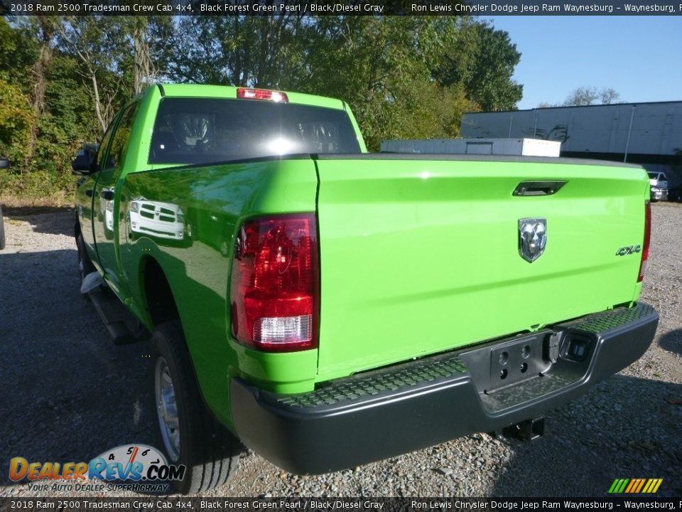 2018 Ram 2500 Tradesman Crew Cab 4x4 Black Forest Green Pearl / Black/Diesel Gray Photo #3