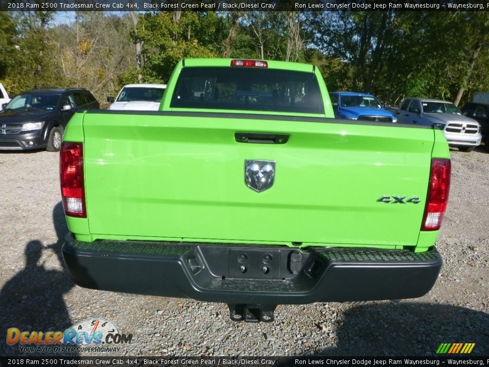 2018 Ram 2500 Tradesman Crew Cab 4x4 Black Forest Green Pearl / Black/Diesel Gray Photo #4