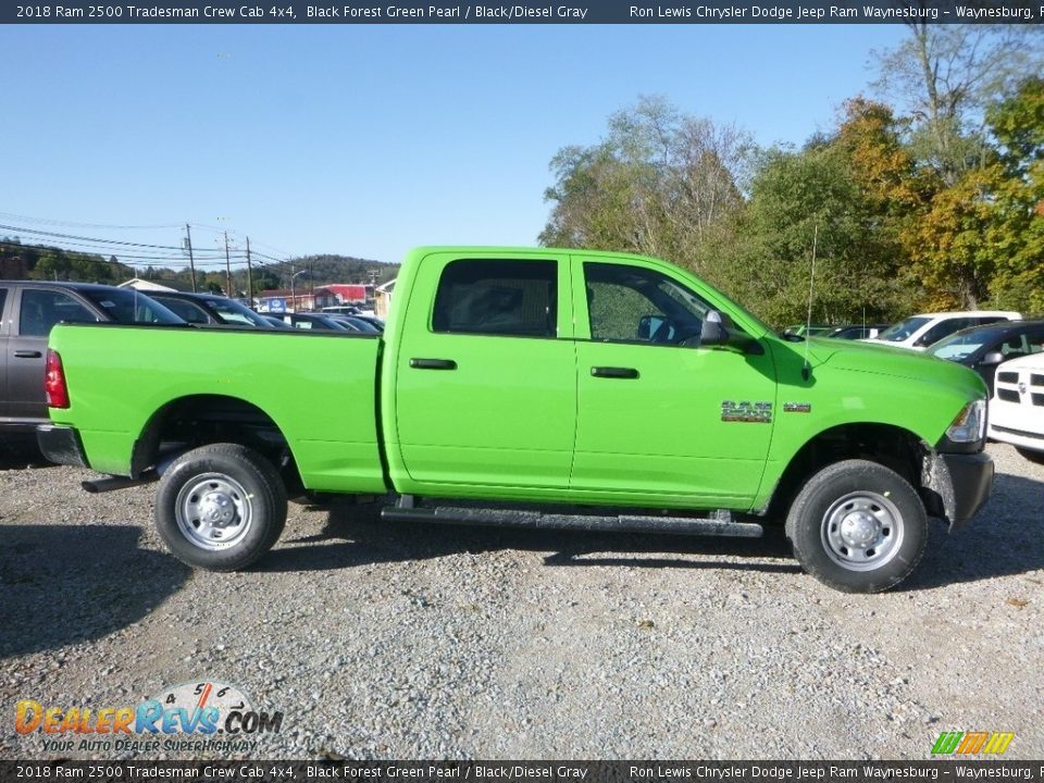 2018 Ram 2500 Tradesman Crew Cab 4x4 Black Forest Green Pearl / Black/Diesel Gray Photo #6