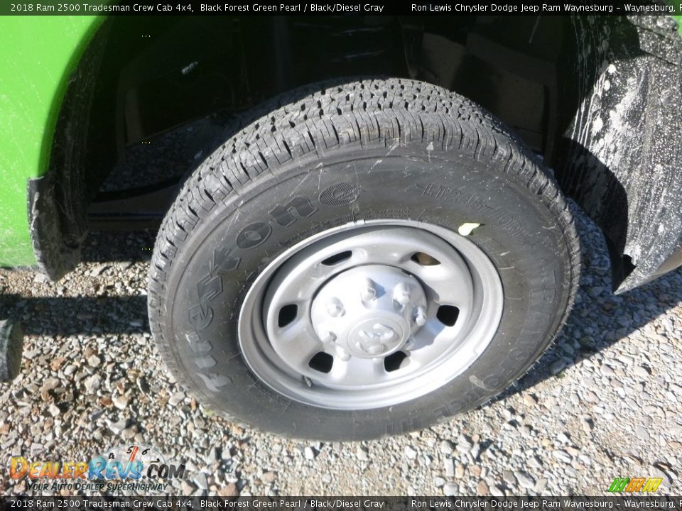 2018 Ram 2500 Tradesman Crew Cab 4x4 Black Forest Green Pearl / Black/Diesel Gray Photo #9