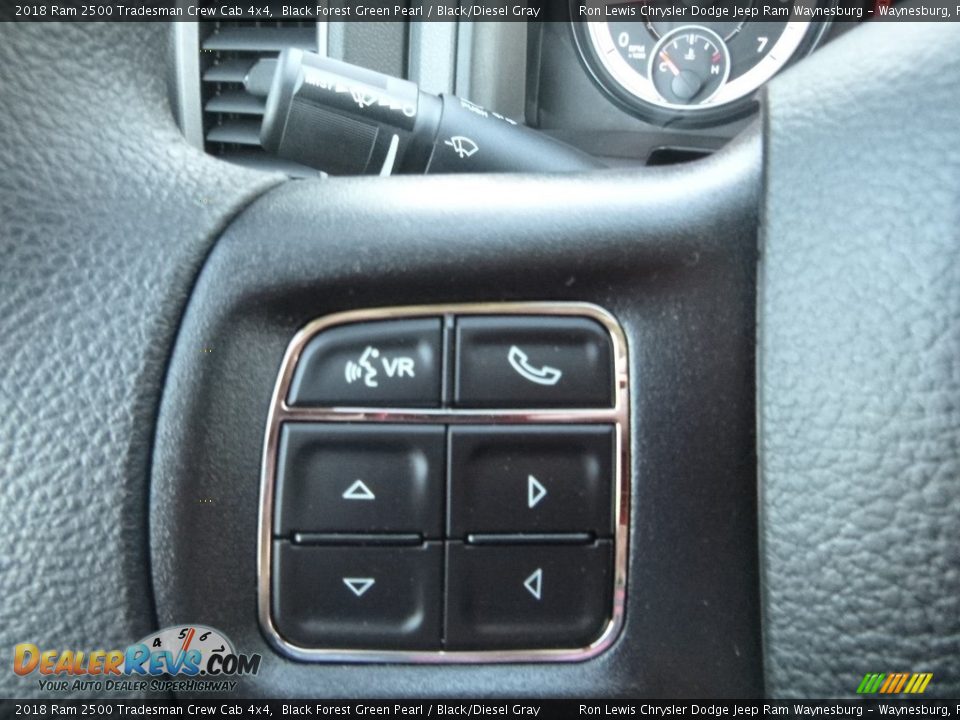 2018 Ram 2500 Tradesman Crew Cab 4x4 Black Forest Green Pearl / Black/Diesel Gray Photo #20
