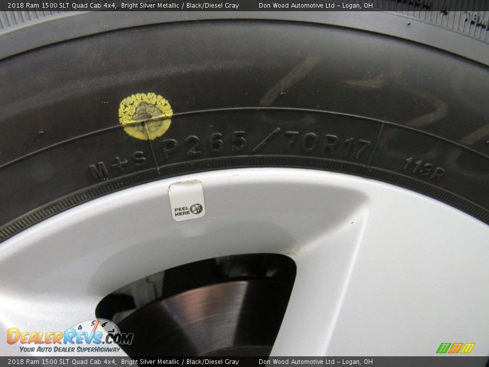 2018 Ram 1500 SLT Quad Cab 4x4 Bright Silver Metallic / Black/Diesel Gray Photo #4