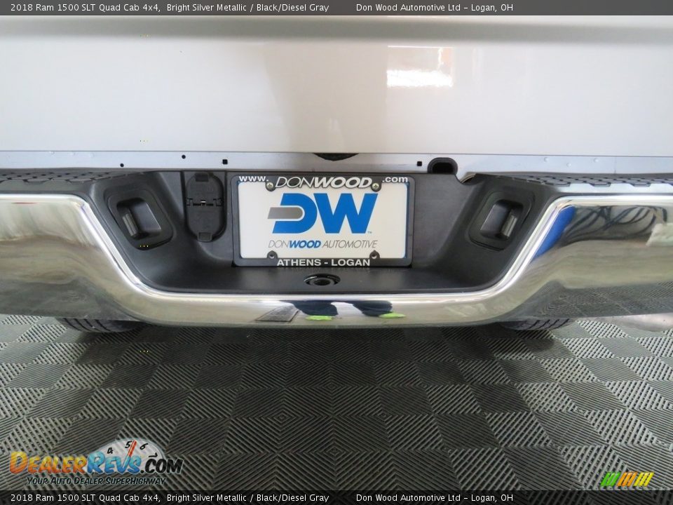 2018 Ram 1500 SLT Quad Cab 4x4 Bright Silver Metallic / Black/Diesel Gray Photo #13