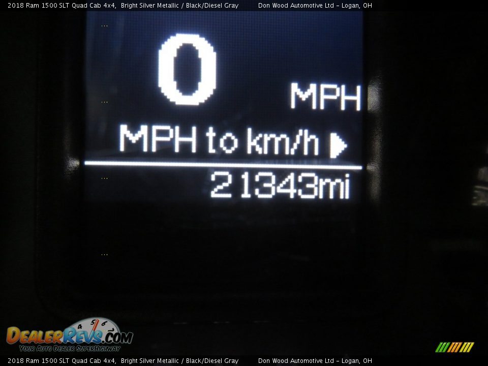 2018 Ram 1500 SLT Quad Cab 4x4 Bright Silver Metallic / Black/Diesel Gray Photo #22