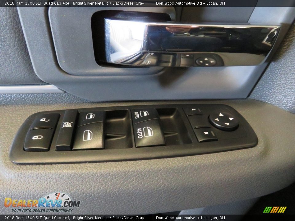 2018 Ram 1500 SLT Quad Cab 4x4 Bright Silver Metallic / Black/Diesel Gray Photo #29