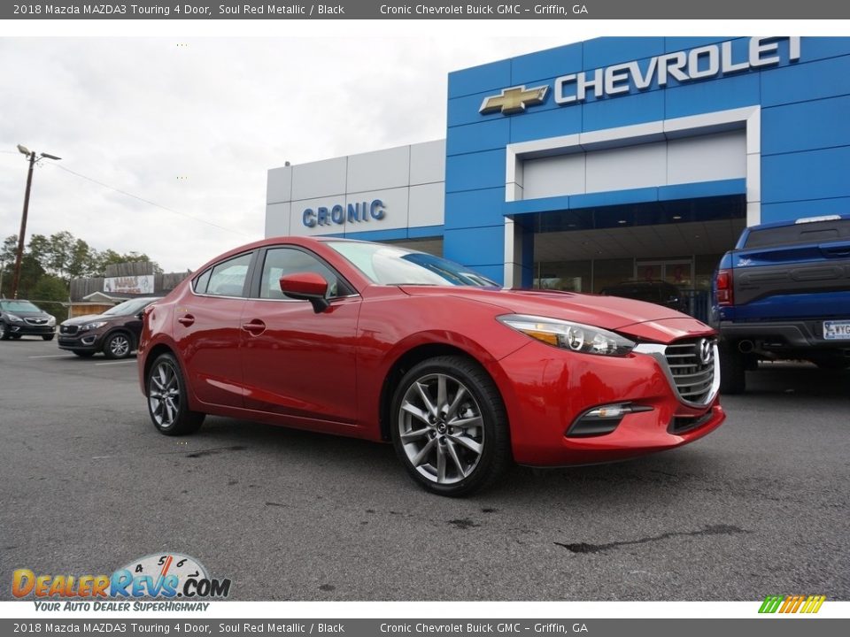 2018 Mazda MAZDA3 Touring 4 Door Soul Red Metallic / Black Photo #1