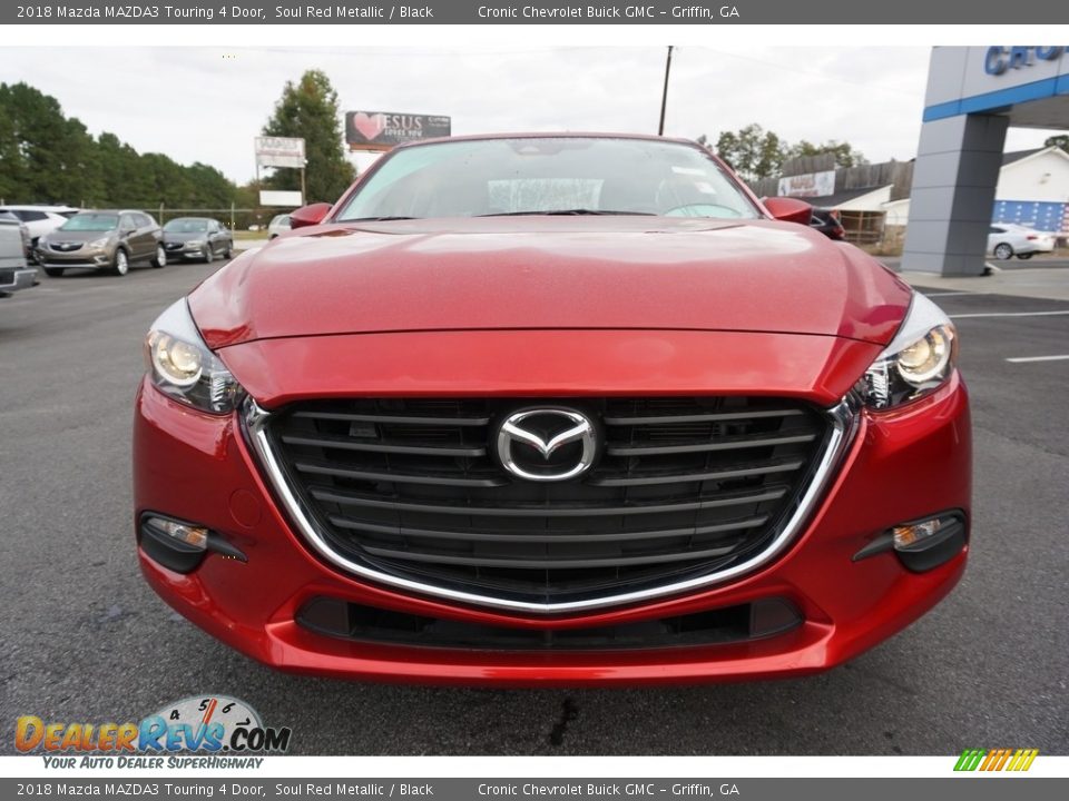 2018 Mazda MAZDA3 Touring 4 Door Soul Red Metallic / Black Photo #2