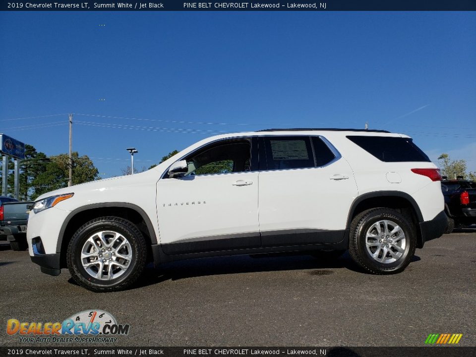 2019 Chevrolet Traverse LT Summit White / Jet Black Photo #3