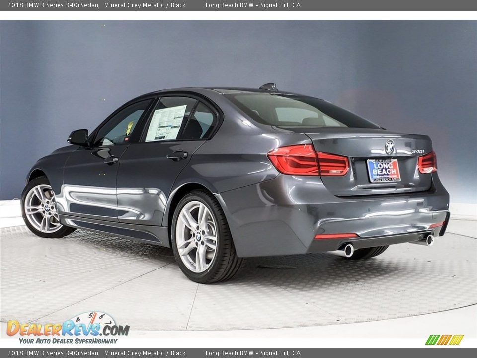 2018 BMW 3 Series 340i Sedan Mineral Grey Metallic / Black Photo #2