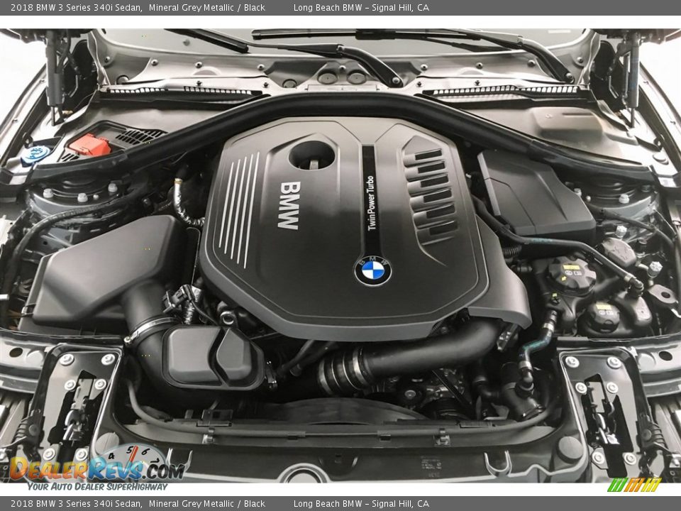 2018 BMW 3 Series 340i Sedan Mineral Grey Metallic / Black Photo #8