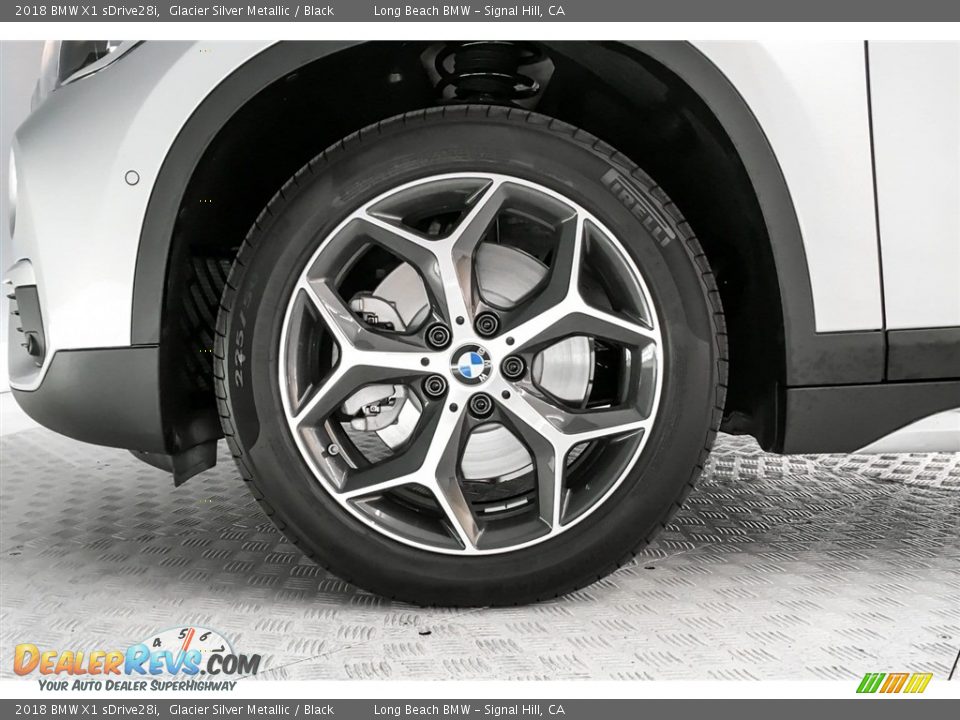 2018 BMW X1 sDrive28i Glacier Silver Metallic / Black Photo #9