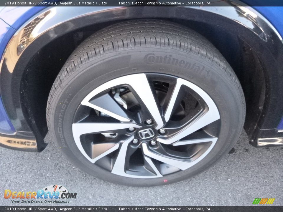 2019 Honda HR-V Sport AWD Aegean Blue Metallic / Black Photo #7