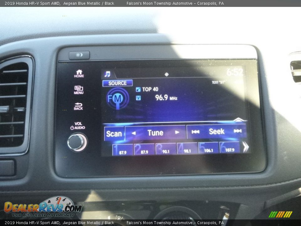 2019 Honda HR-V Sport AWD Aegean Blue Metallic / Black Photo #12