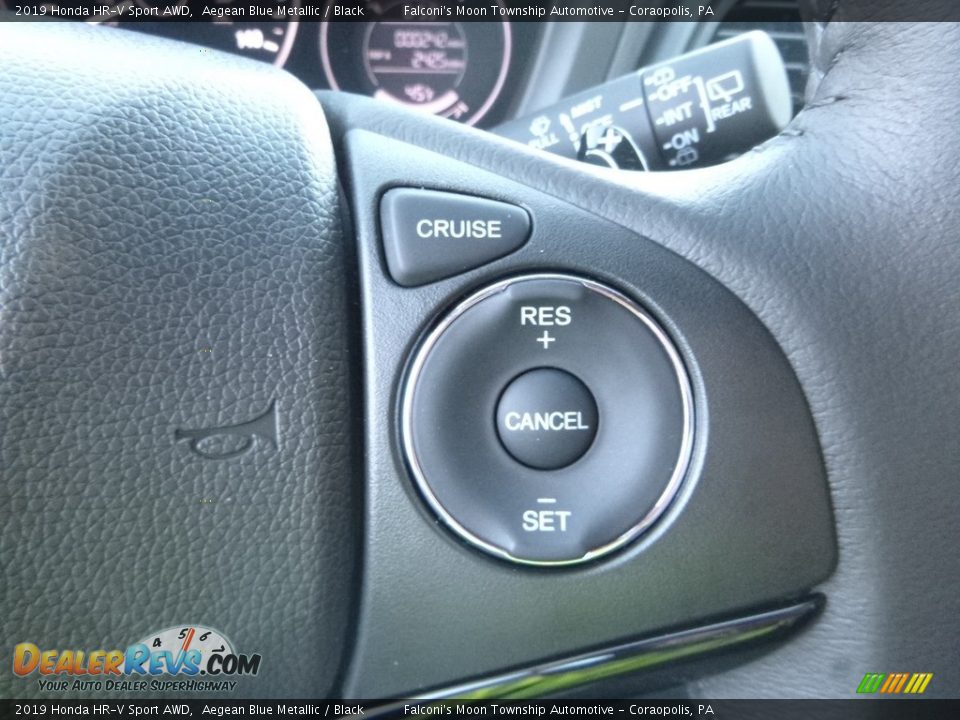 2019 Honda HR-V Sport AWD Aegean Blue Metallic / Black Photo #14