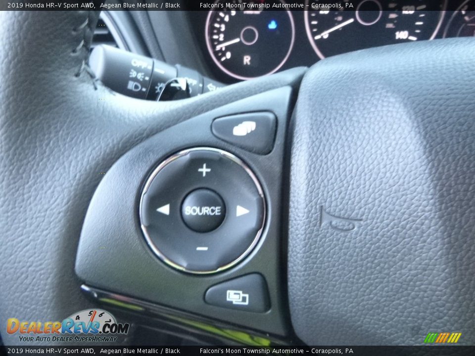 2019 Honda HR-V Sport AWD Aegean Blue Metallic / Black Photo #15