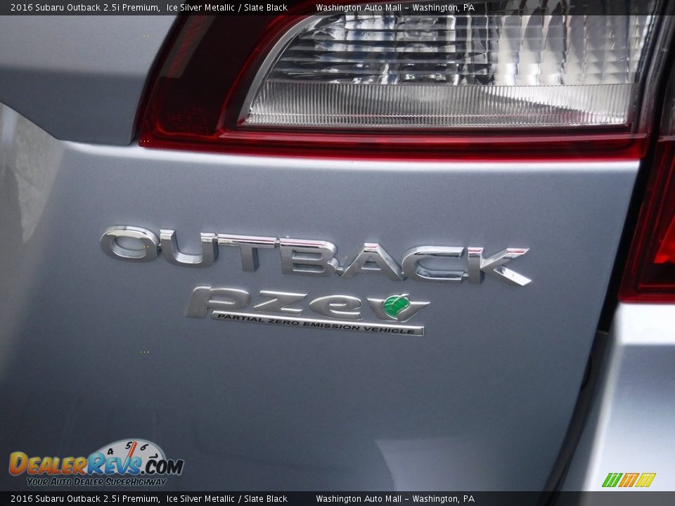 2016 Subaru Outback 2.5i Premium Ice Silver Metallic / Slate Black Photo #9