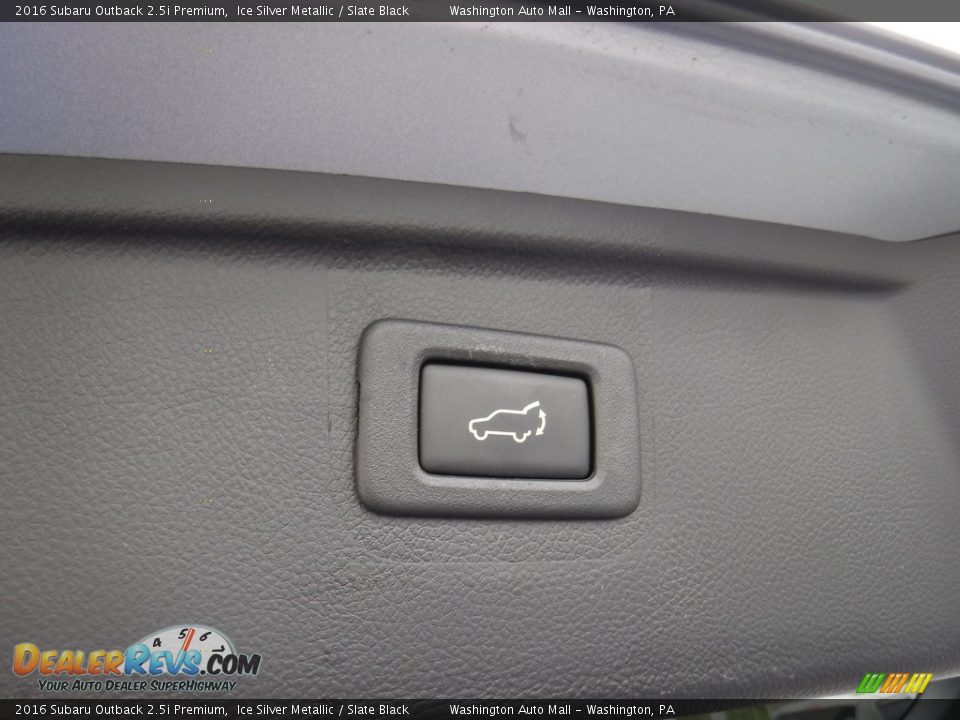 2016 Subaru Outback 2.5i Premium Ice Silver Metallic / Slate Black Photo #26
