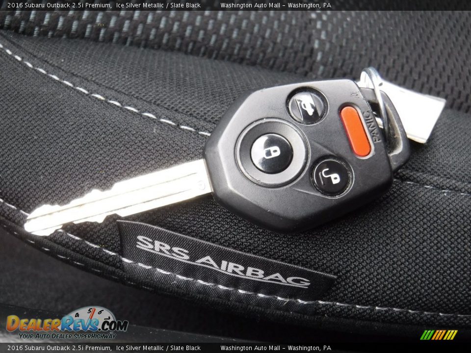 2016 Subaru Outback 2.5i Premium Ice Silver Metallic / Slate Black Photo #27