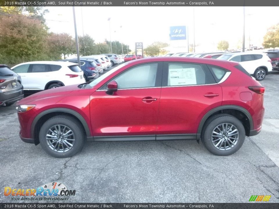 2018 Mazda CX-5 Sport AWD Soul Red Crystal Metallic / Black Photo #6