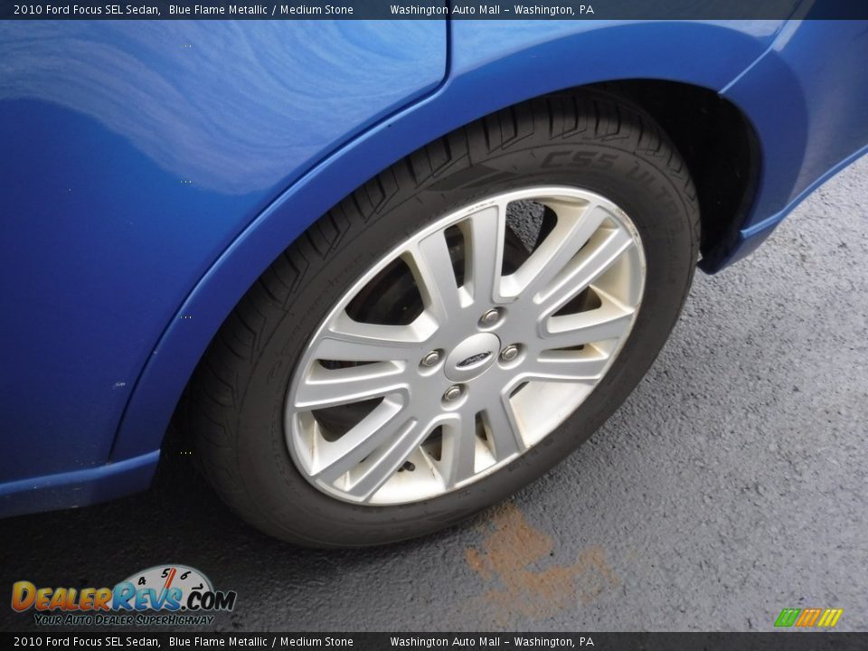 2010 Ford Focus SEL Sedan Blue Flame Metallic / Medium Stone Photo #6