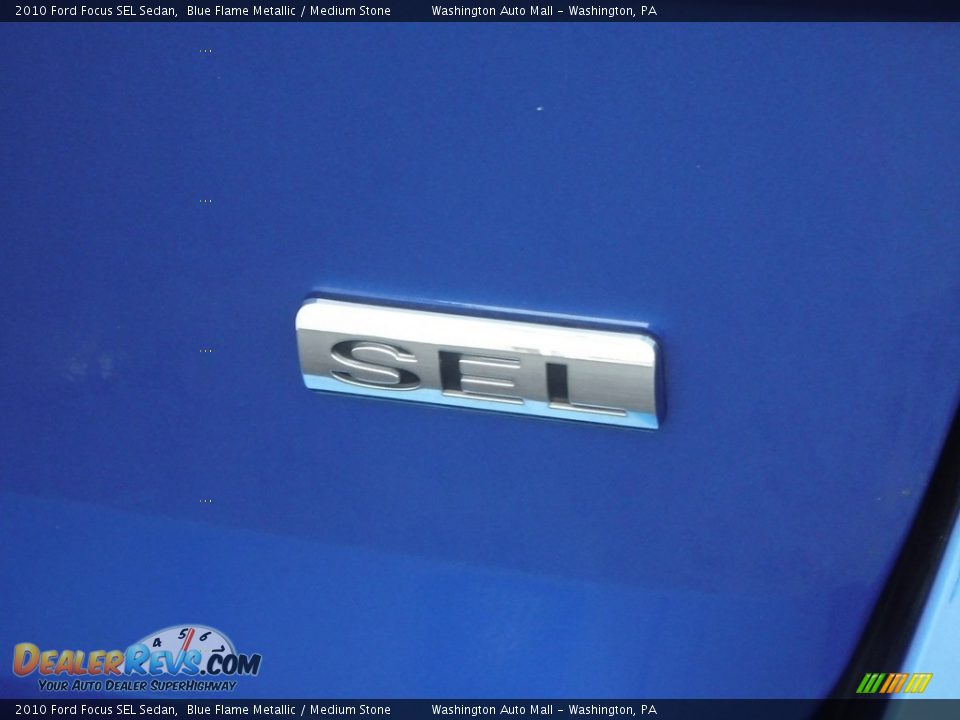 2010 Ford Focus SEL Sedan Blue Flame Metallic / Medium Stone Photo #10