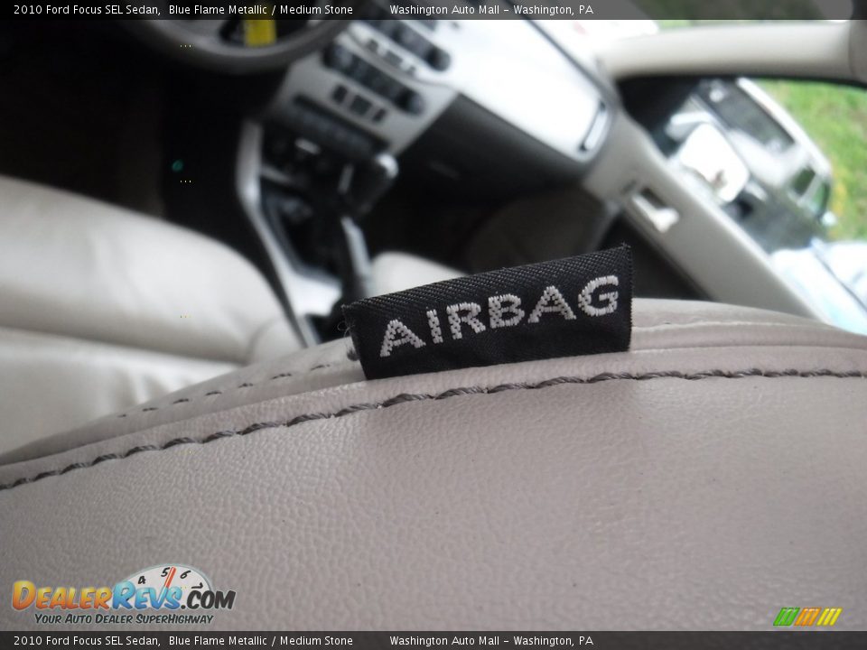 2010 Ford Focus SEL Sedan Blue Flame Metallic / Medium Stone Photo #14