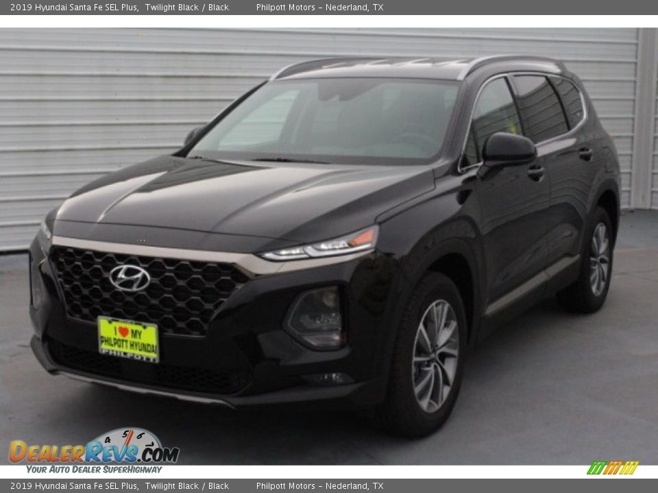 2019 Hyundai Santa Fe SEL Plus Twilight Black / Black Photo #3