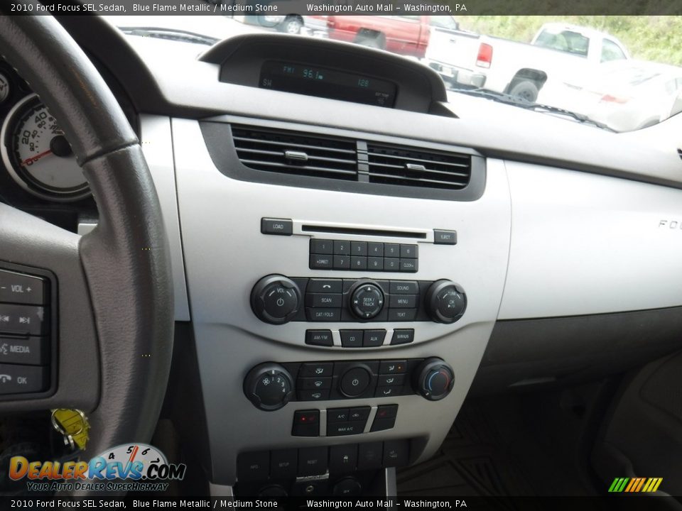 2010 Ford Focus SEL Sedan Blue Flame Metallic / Medium Stone Photo #16