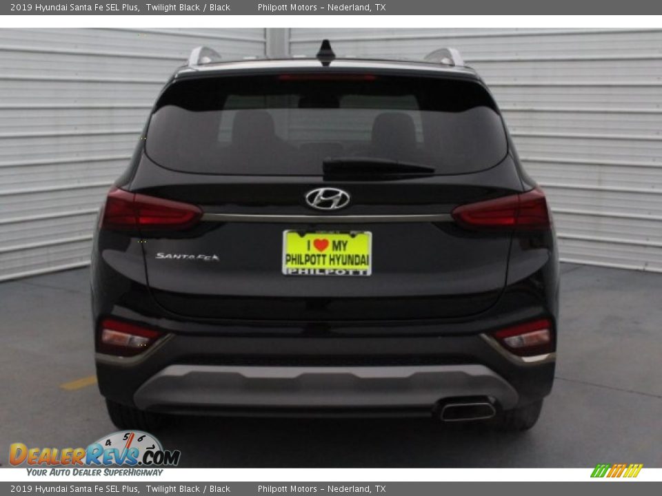 2019 Hyundai Santa Fe SEL Plus Twilight Black / Black Photo #8