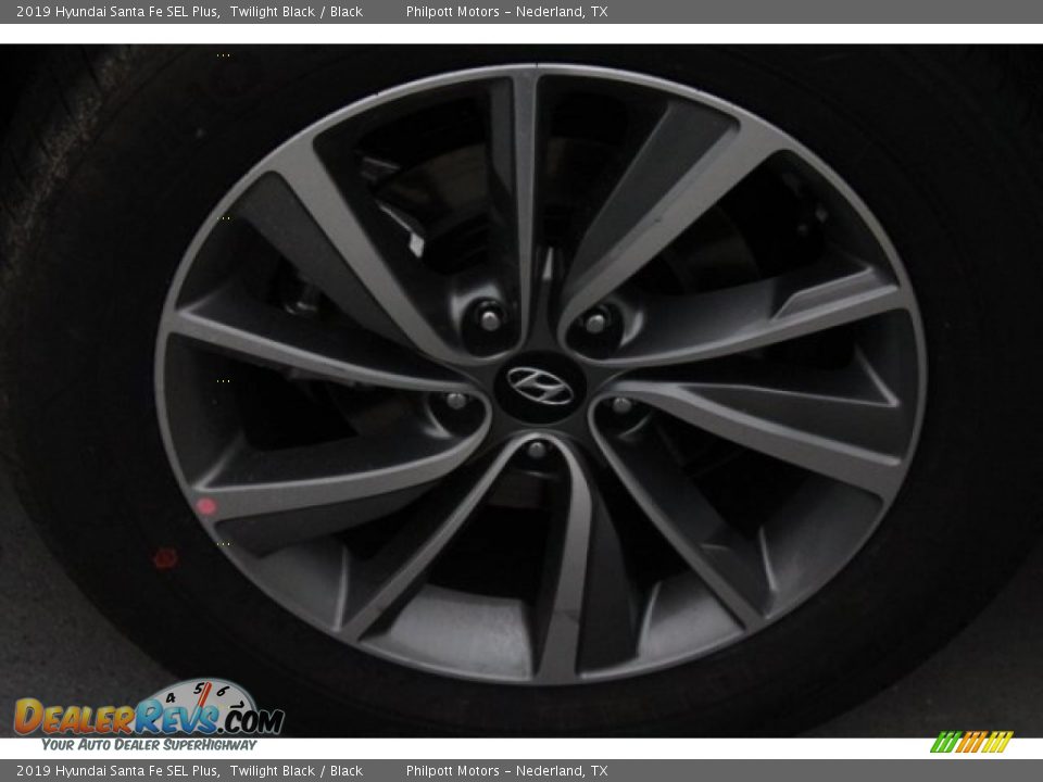 2019 Hyundai Santa Fe SEL Plus Twilight Black / Black Photo #10