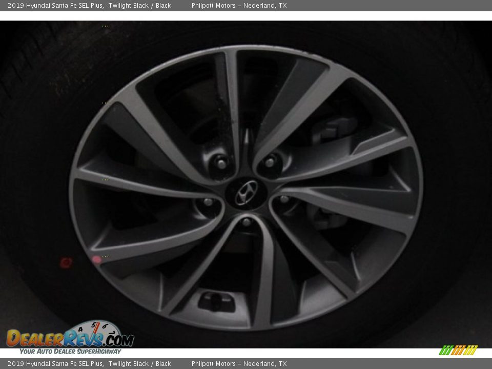 2019 Hyundai Santa Fe SEL Plus Twilight Black / Black Photo #11
