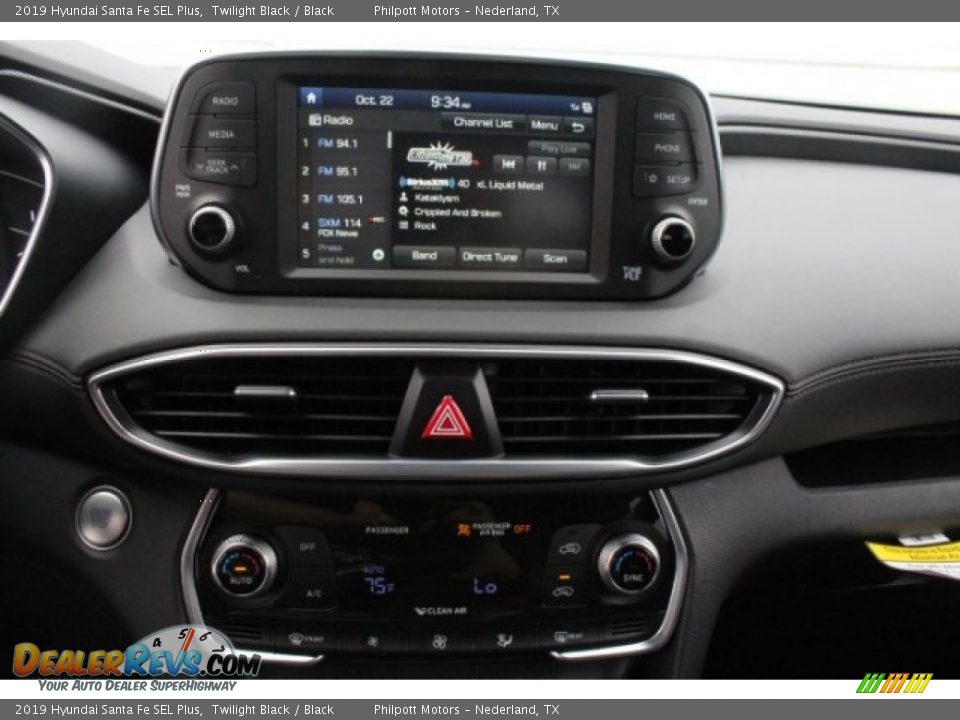 2019 Hyundai Santa Fe SEL Plus Twilight Black / Black Photo #16