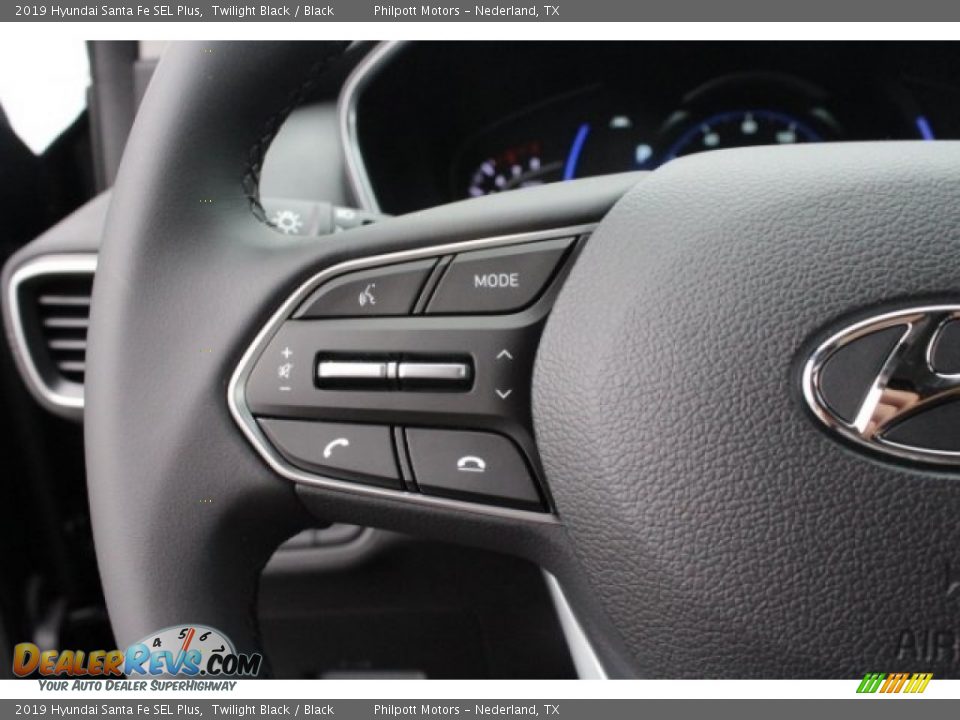 2019 Hyundai Santa Fe SEL Plus Twilight Black / Black Photo #19