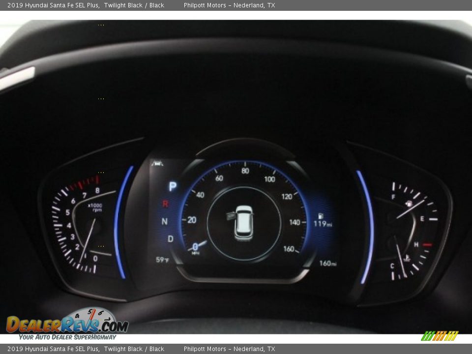 2019 Hyundai Santa Fe SEL Plus Twilight Black / Black Photo #21