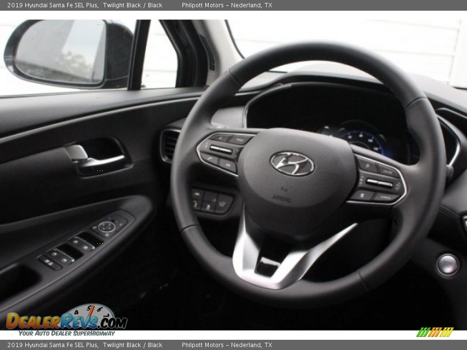 2019 Hyundai Santa Fe SEL Plus Twilight Black / Black Photo #26