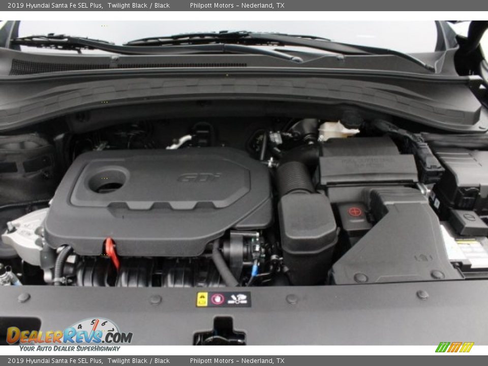 2019 Hyundai Santa Fe SEL Plus Twilight Black / Black Photo #34