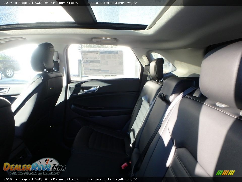 2019 Ford Edge SEL AWD White Platinum / Ebony Photo #11