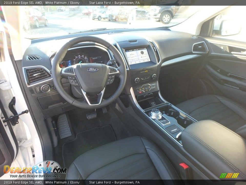 2019 Ford Edge SEL AWD White Platinum / Ebony Photo #12