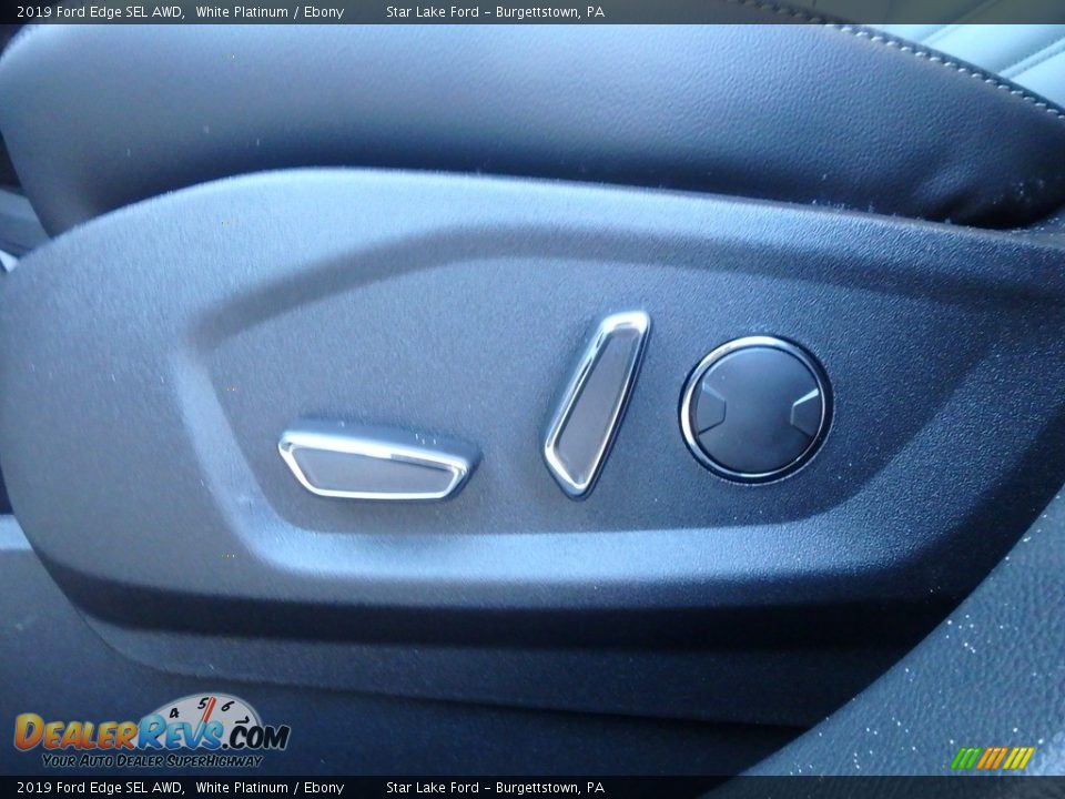 2019 Ford Edge SEL AWD White Platinum / Ebony Photo #15