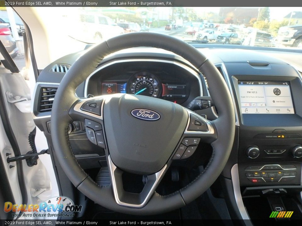 2019 Ford Edge SEL AWD Steering Wheel Photo #16