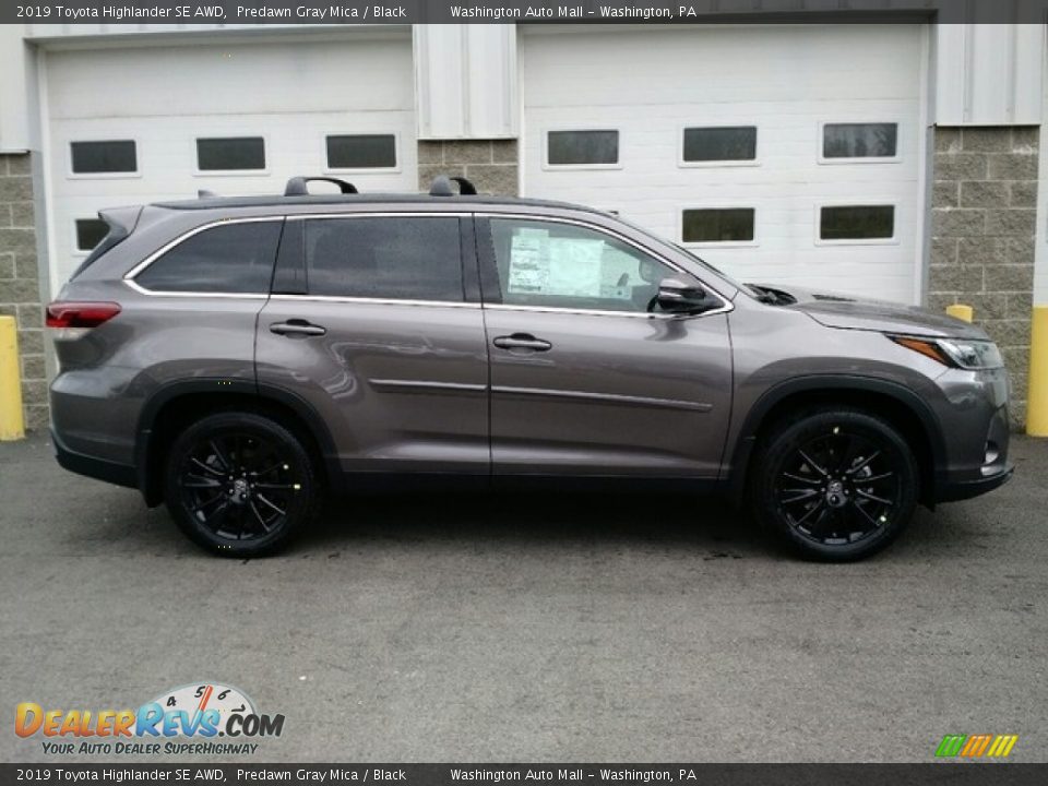 Predawn Gray Mica 2019 Toyota Highlander SE AWD Photo #2