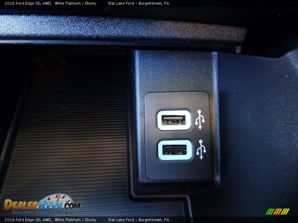 2019 Ford Edge SEL AWD White Platinum / Ebony Photo #18