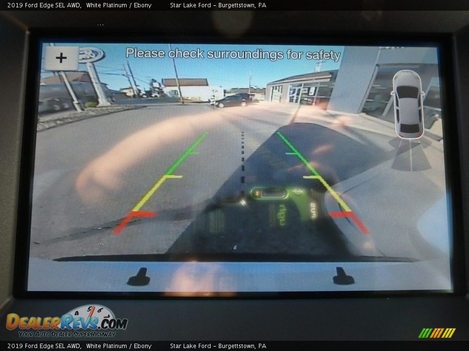 2019 Ford Edge SEL AWD White Platinum / Ebony Photo #19