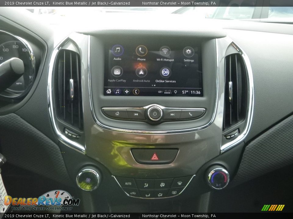 2019 Chevrolet Cruze LT Kinetic Blue Metallic / Jet Black/­Galvanized Photo #16