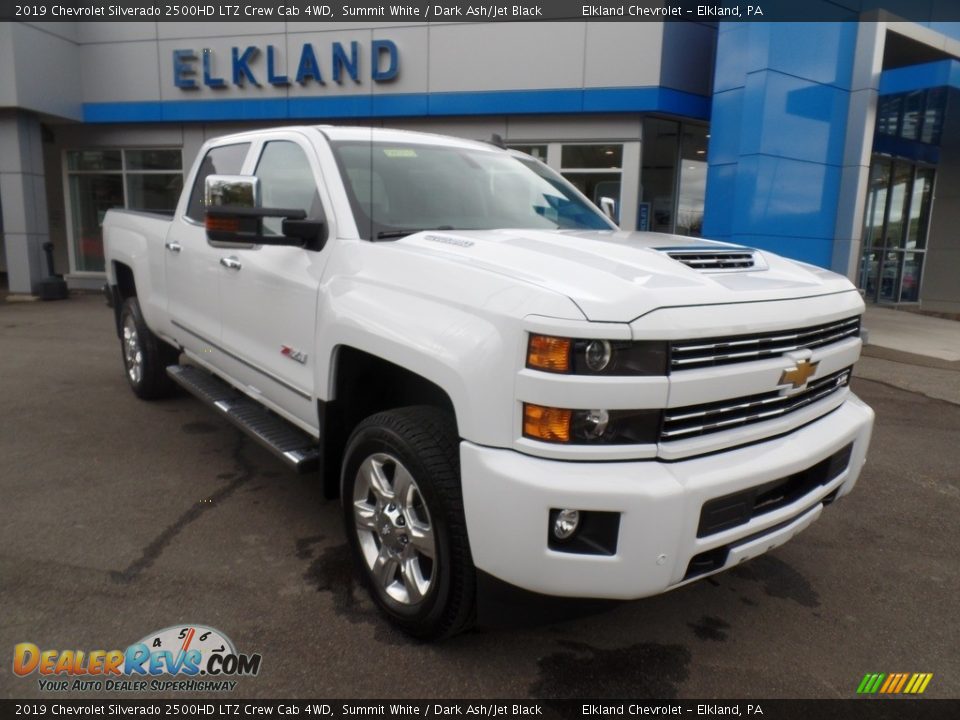 2019 Chevrolet Silverado 2500HD LTZ Crew Cab 4WD Summit White / Dark Ash/Jet Black Photo #3