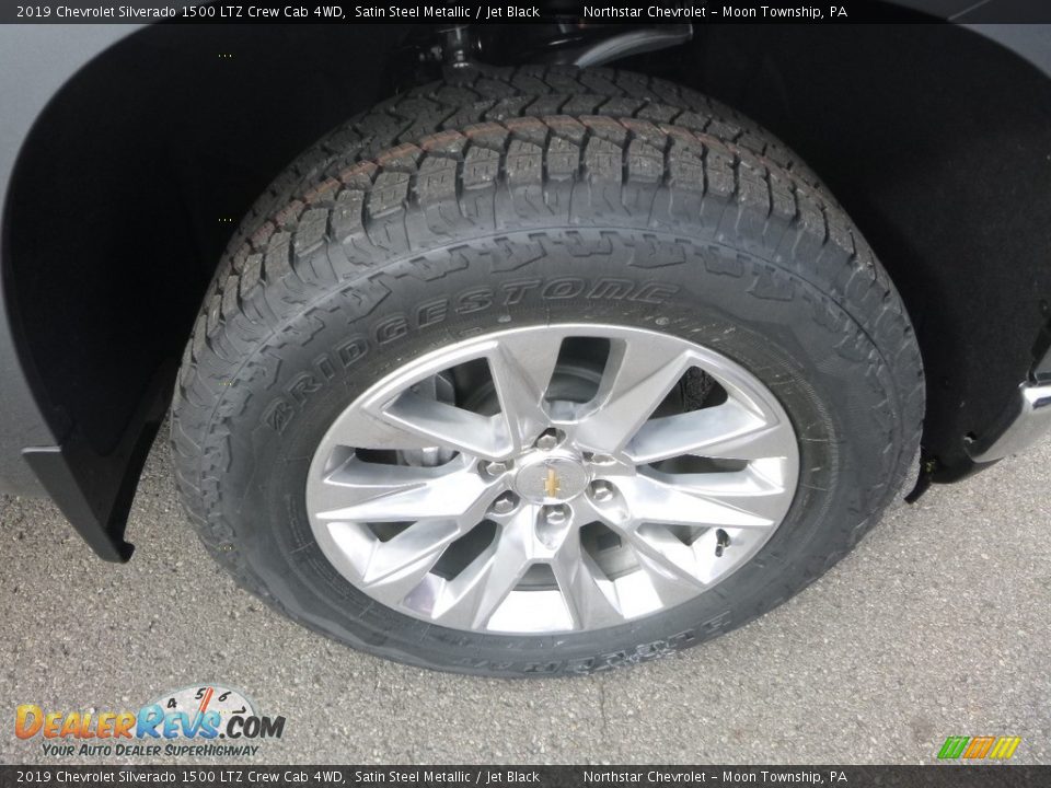 2019 Chevrolet Silverado 1500 LTZ Crew Cab 4WD Satin Steel Metallic / Jet Black Photo #9