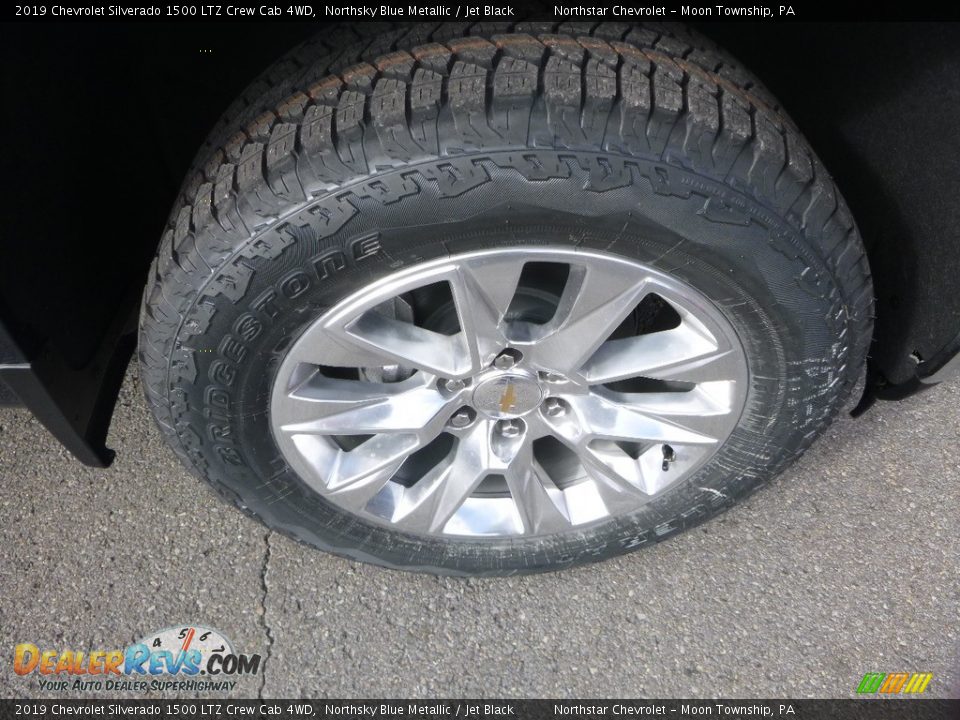 2019 Chevrolet Silverado 1500 LTZ Crew Cab 4WD Northsky Blue Metallic / Jet Black Photo #9
