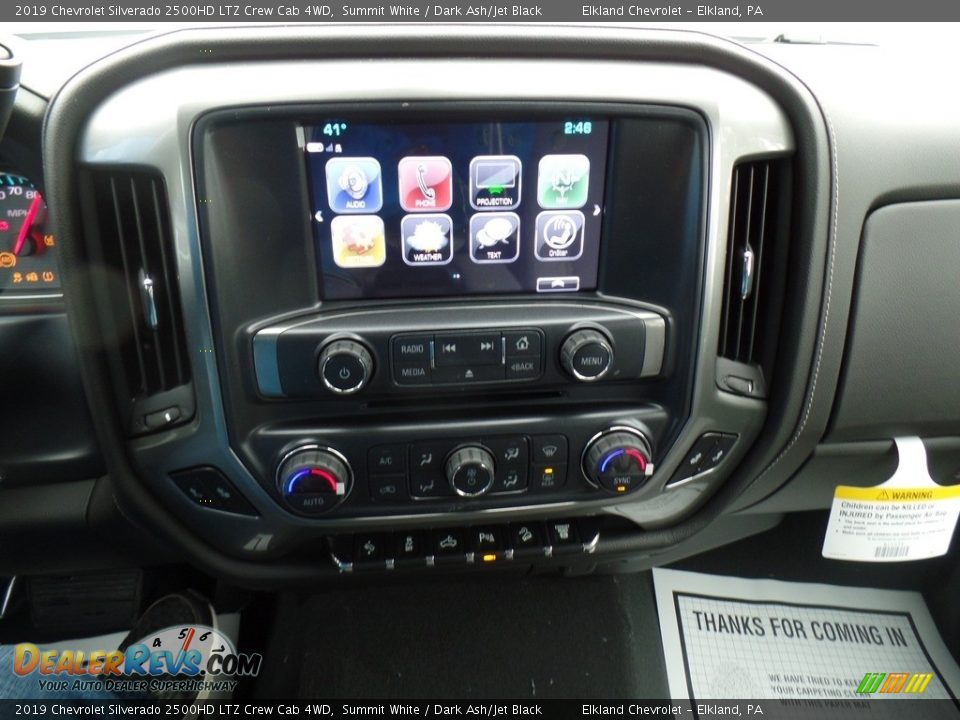 2019 Chevrolet Silverado 2500HD LTZ Crew Cab 4WD Summit White / Dark Ash/Jet Black Photo #31