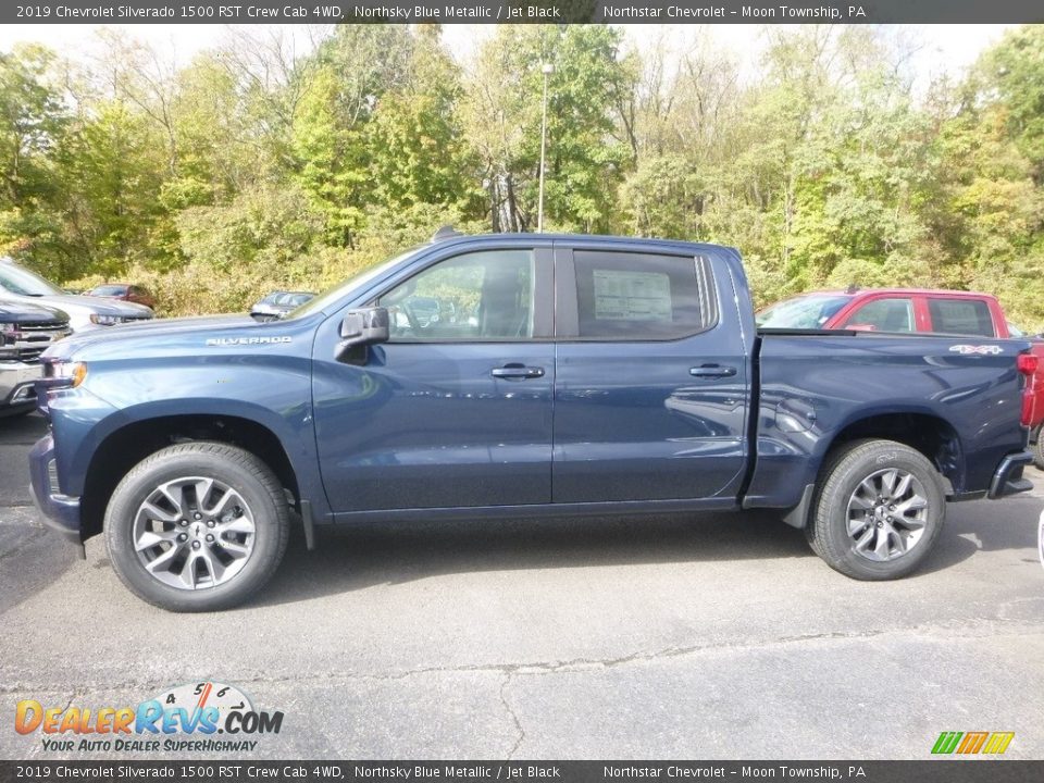 2019 Chevrolet Silverado 1500 RST Crew Cab 4WD Northsky Blue Metallic / Jet Black Photo #2